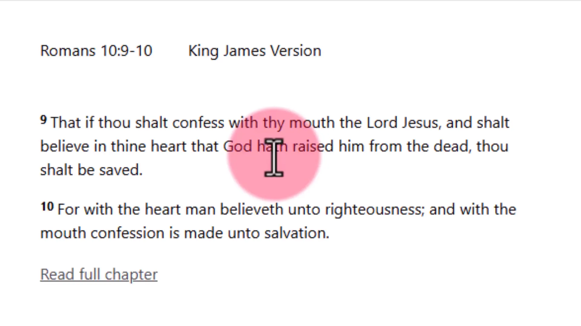 Confession of the truth